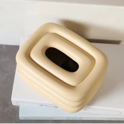 18 Pcs Electroplated Ceramic Tissue Box