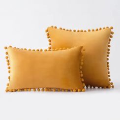 5 Sets Modern Simple Solid Plain Throw Pillow Set